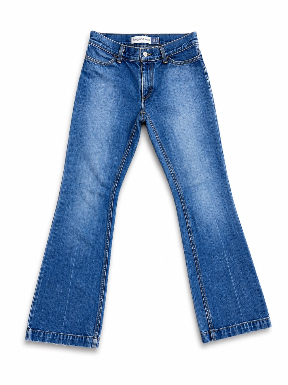 Made in the USA Vintage Y2K 2002 GAP Long and Lean Cut Jeans Size 2